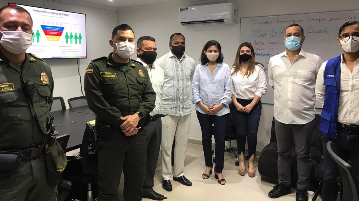 Encuentro para la firma del convenio.