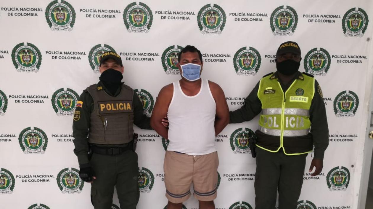 Faber Enrique Patiño Bolívar, uno de los capturados. 