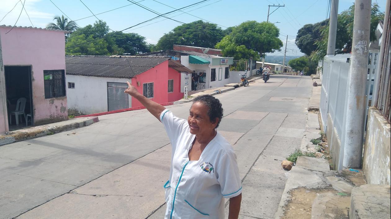 Elvira Cano, líder del barrio Carlos Meisel.