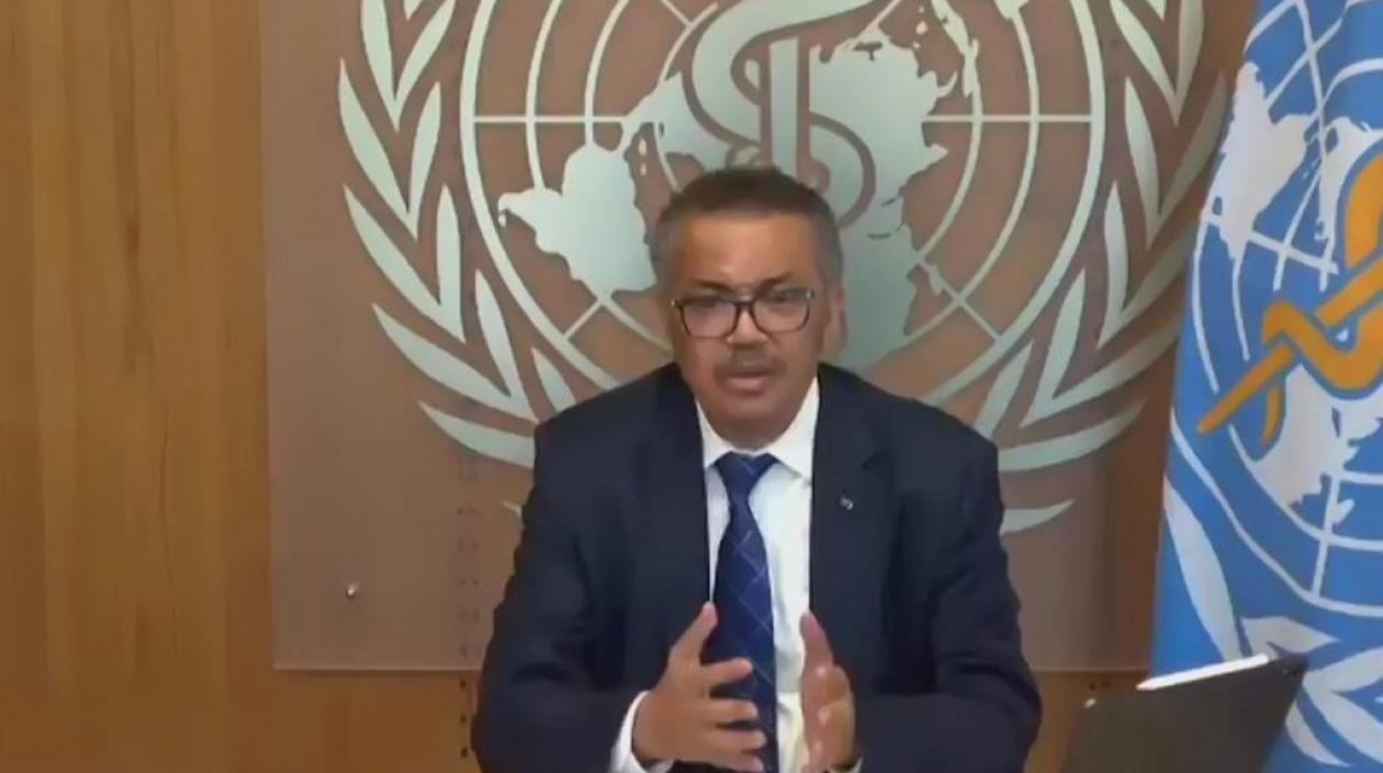 Director general de la OMS, Tedros Adhanom Ghebreyesus.
