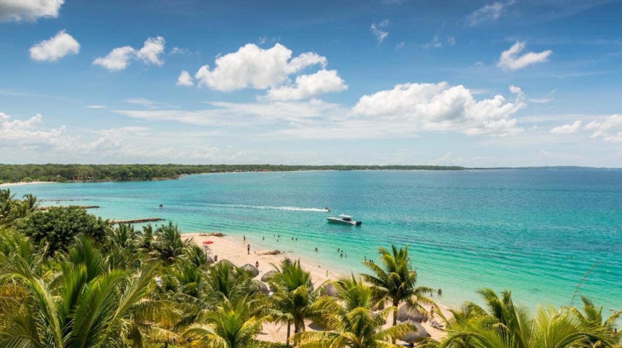 Aspecto de Barú, en Cartagena. 