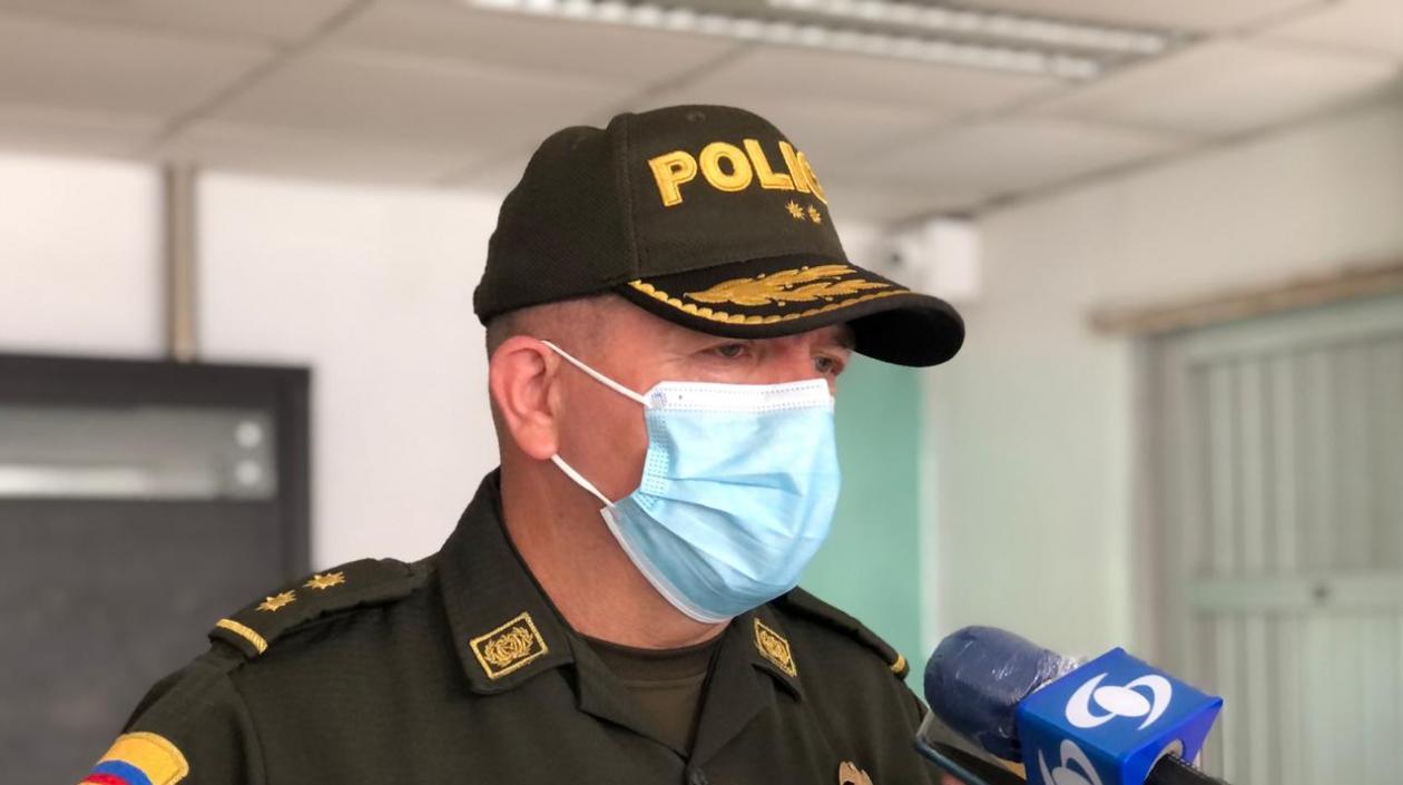 General Ricardo Alarcón, comandante de la Policía Metropolitana de Barranquilla.