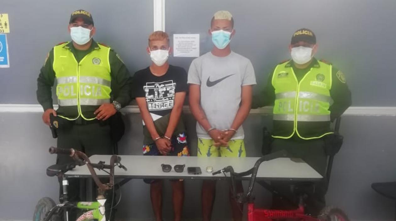 Jassir Pernet Díaz y Esteban Rojas Serrano, los capturados.