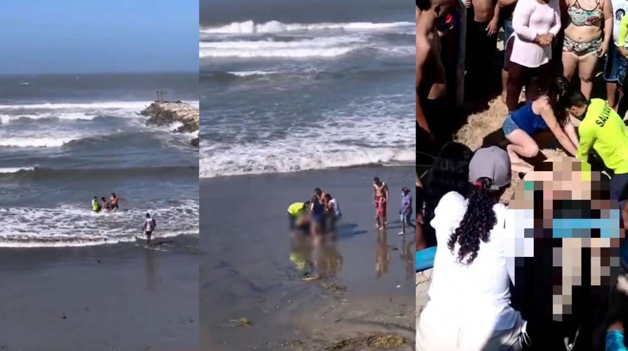 Imágenes del suceso.