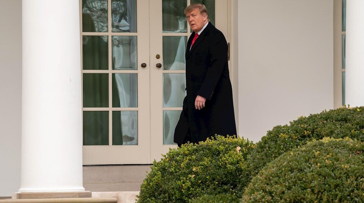 El presidente estadounidense saliente, Donald Trump.