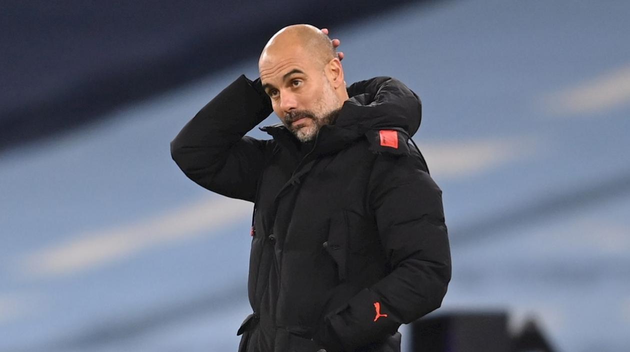 Pep Guardiola, técnico del Manchester City. 