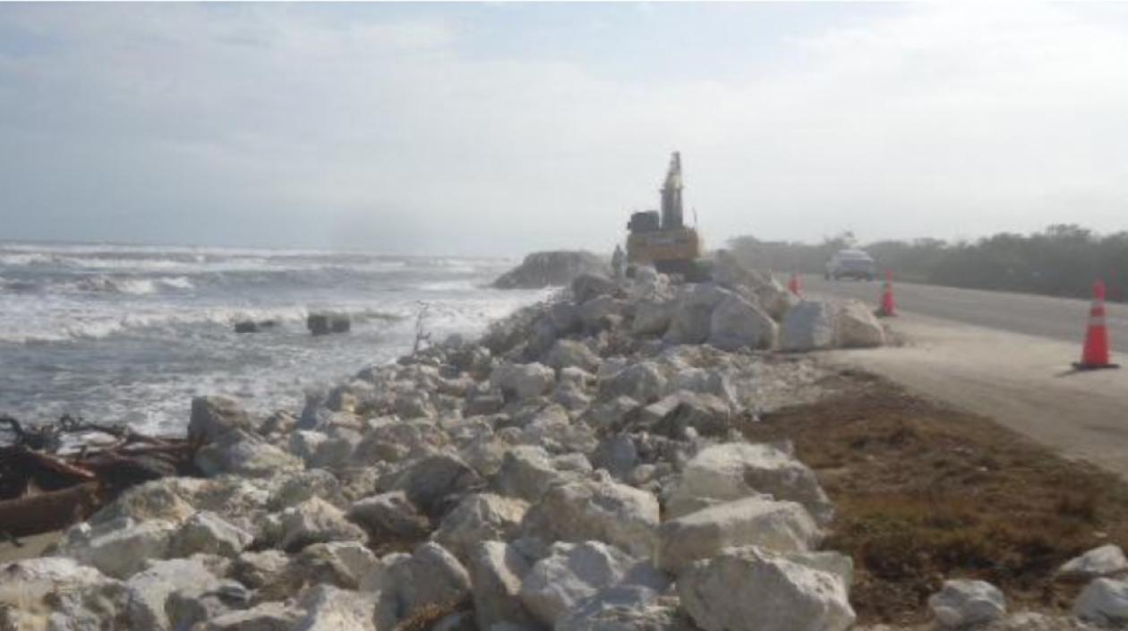 Concesión está interviniendo la vía.