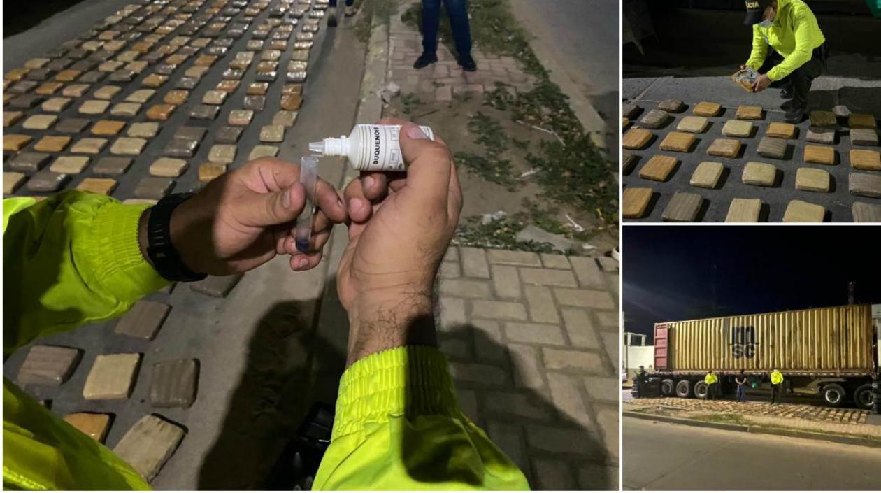 Marihuana incautada en La Guajira.