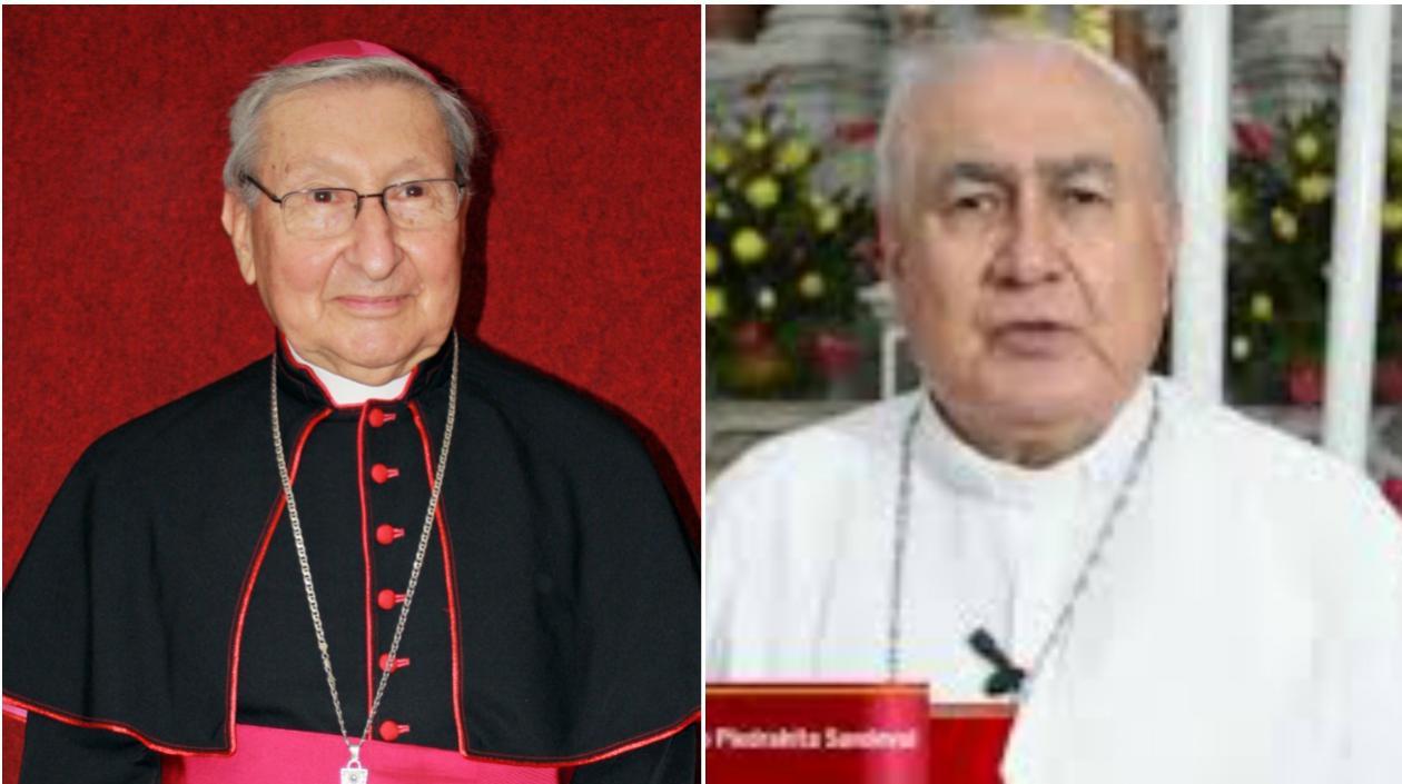 Monseñor Ugo Puccini y el obispo de Santa Marta, Luis Piedrahita.