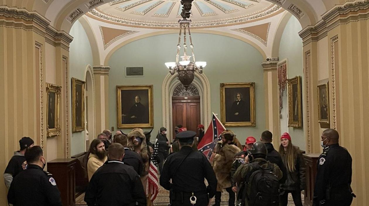 Imagen de lo ocurrido en el Capitolio.