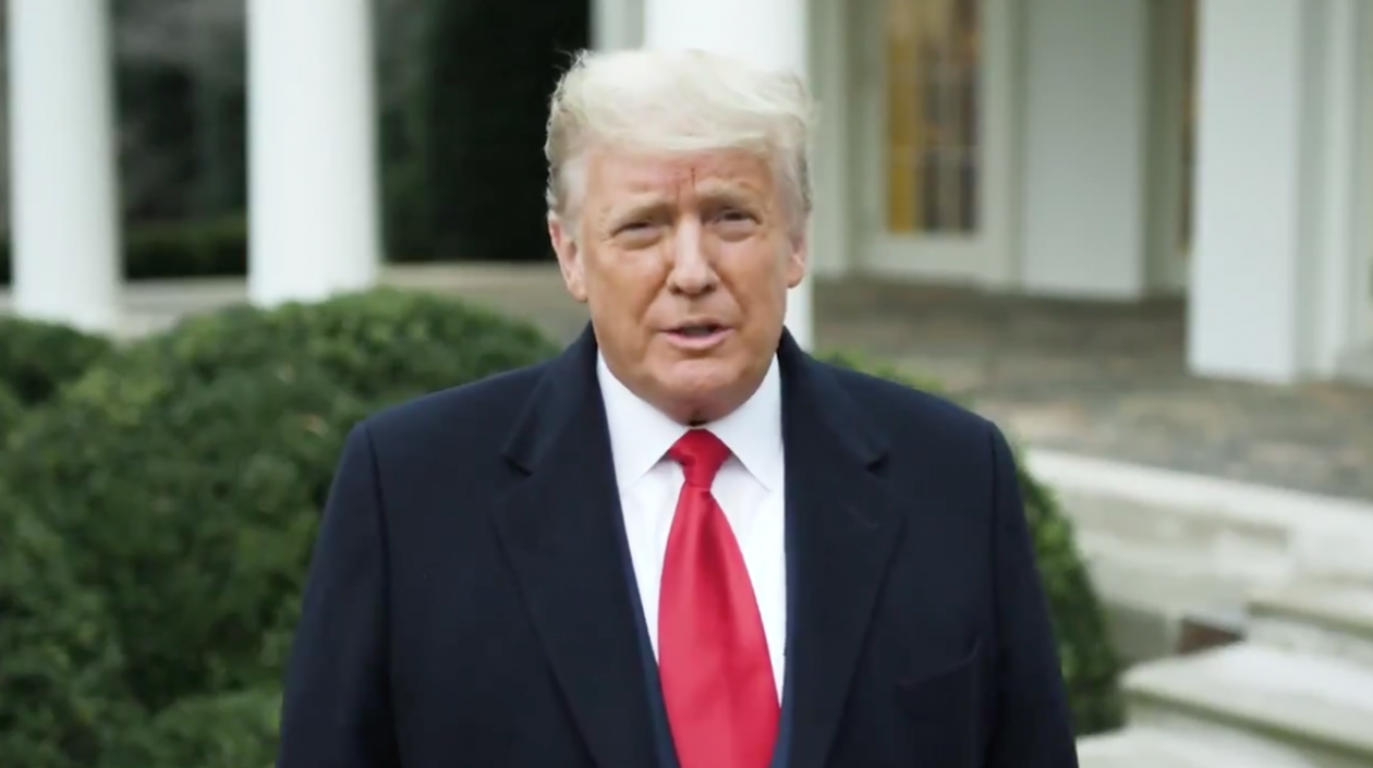 El presidente estadounidense saliente, Donald Trump.