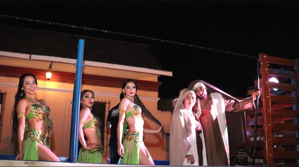 Escenificación de los Reyes Magos.