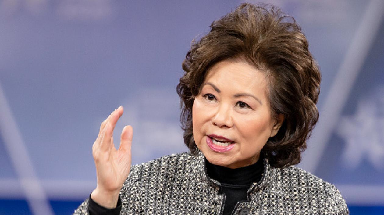 La secretaria de Transporte de Estados Unidos, Elaine Chao.