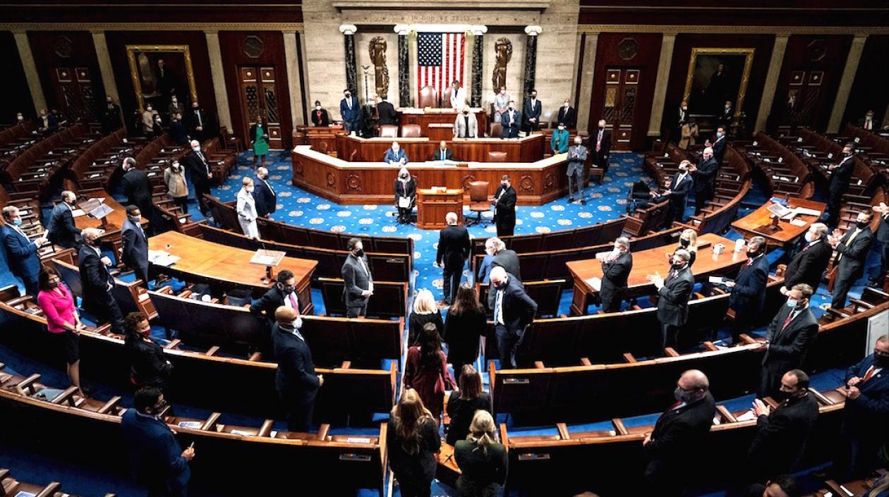 Congreso en pleno de Estados Unidos.