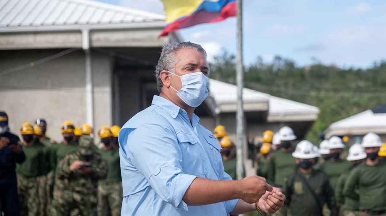Iván Duque en Providencia.