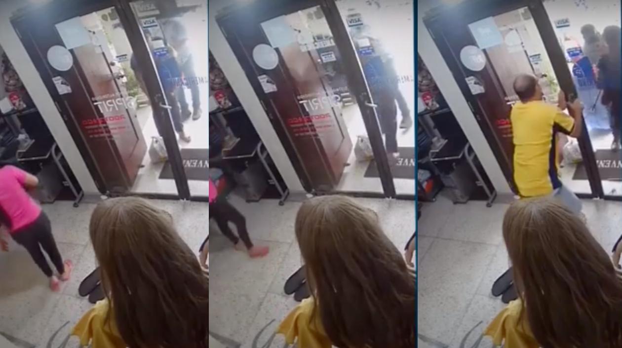 Imágenes del atraco.