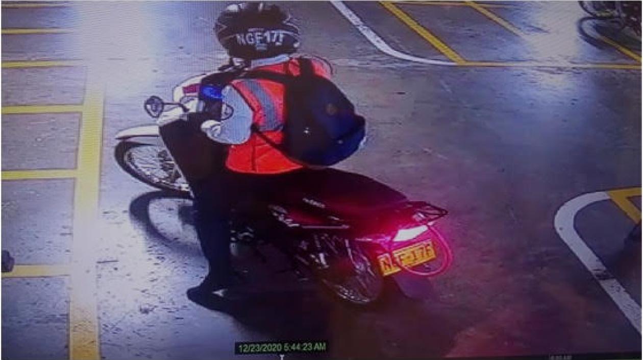 Captura de cámara de seguridad