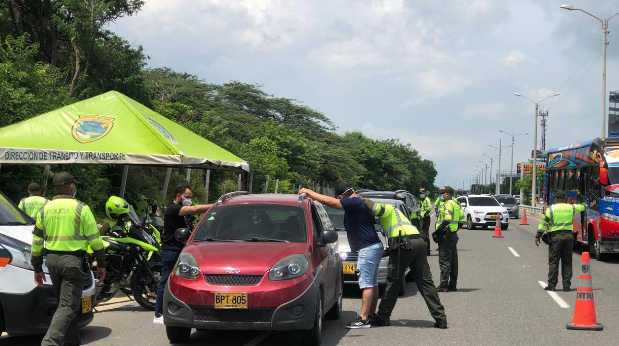 Puntos de control en entradas y salidas de Barranquilla hará la Policía.