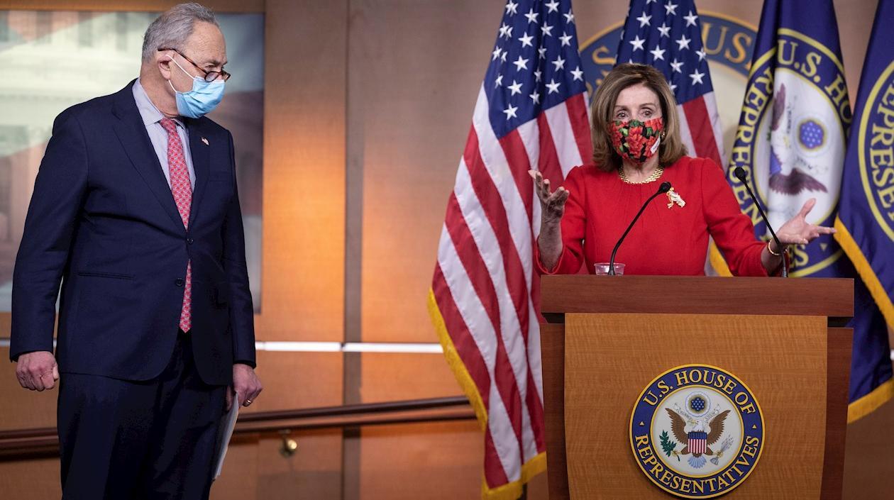 La presidenta de la Cámara Baja de EE.UU., Nancy Pelosi.