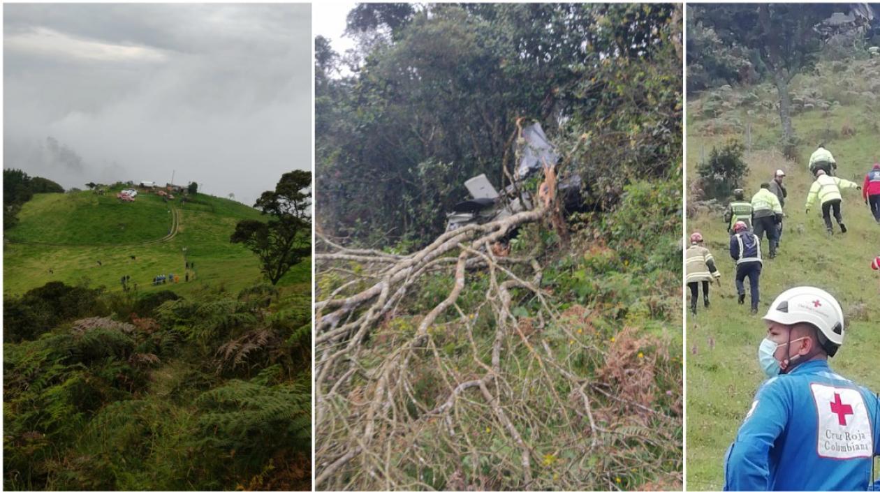 Aeronave se accidentó en Cundinamarca.