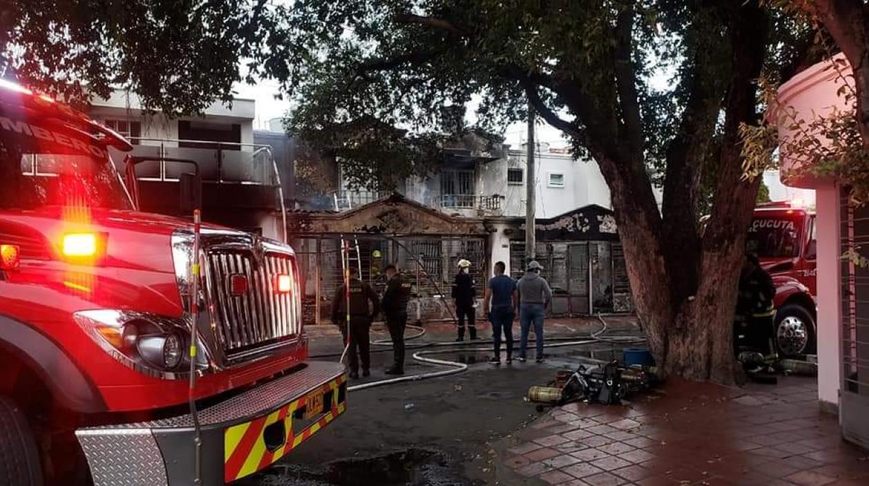 Sitio de la tragedia en Cúcuta.