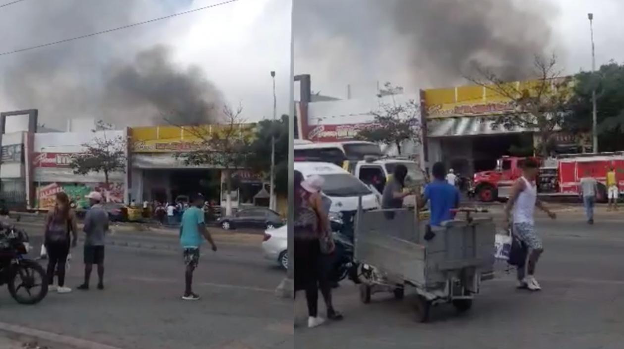 Imágenes del incendio.