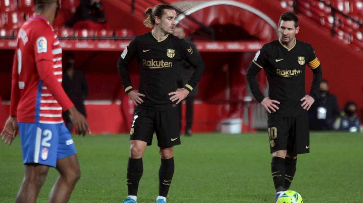 Lionel Messi y Antoine Griezmann. 