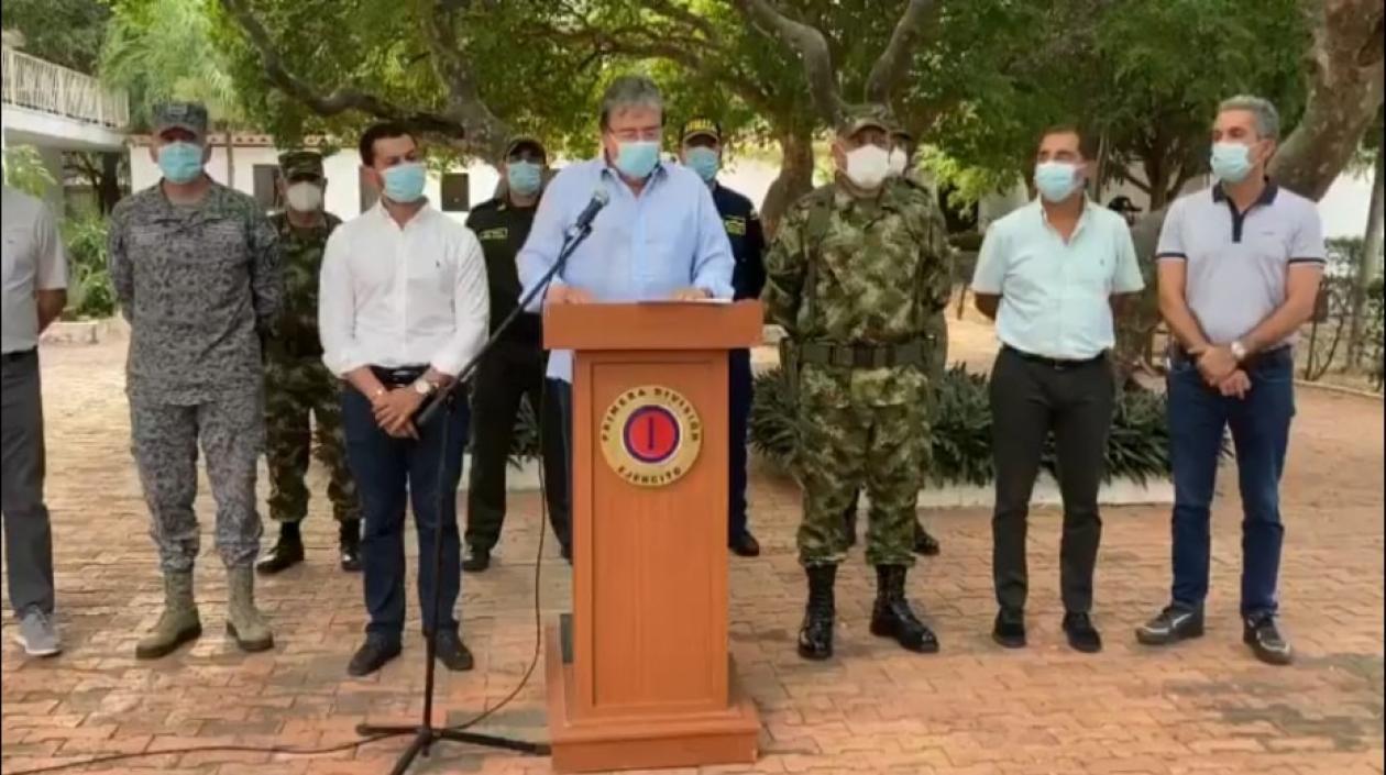 El ministro de Defensa, Carlos Holmes Trujillo.