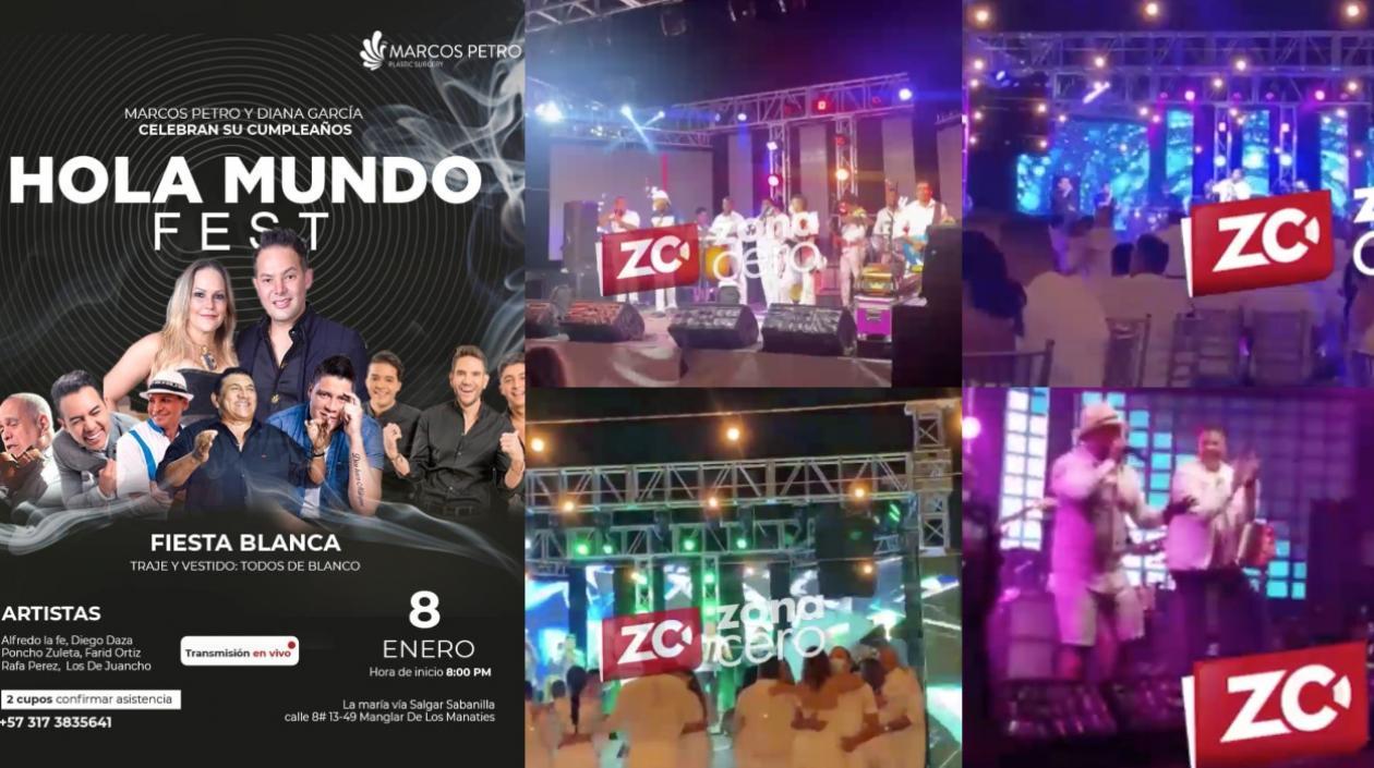 Imágenes de la súper fiesta.