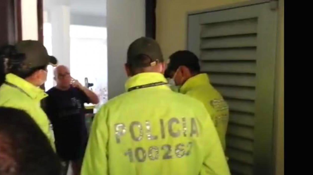 El Fiscal Gustavo Orozco Pertúz, en el momento de ser capturado.