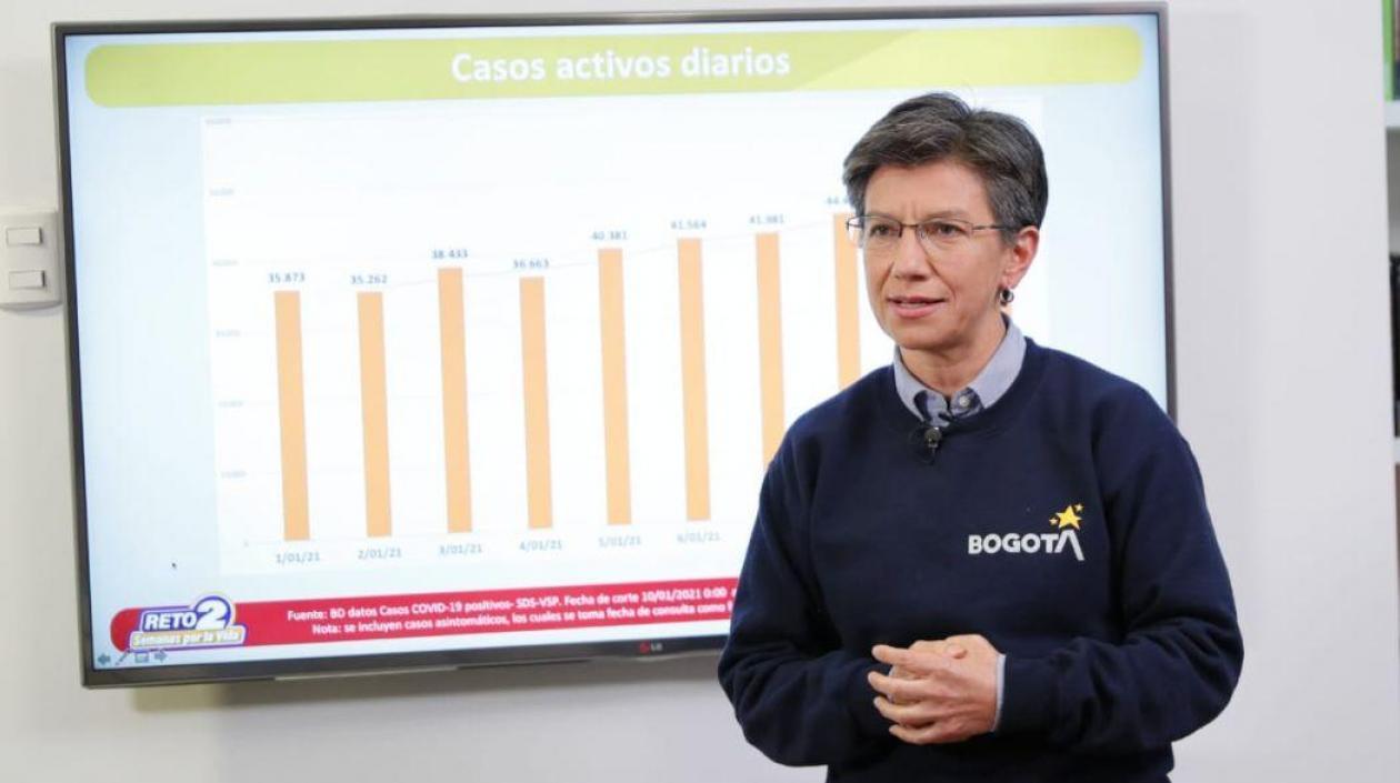 Claudia López, alcaldesa de Bogotá.