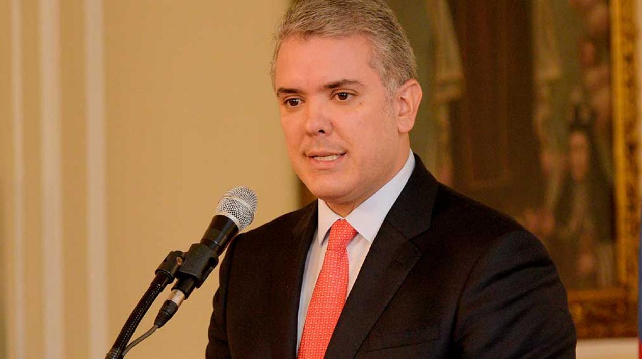 El Presidente de la República, Iván Duque.