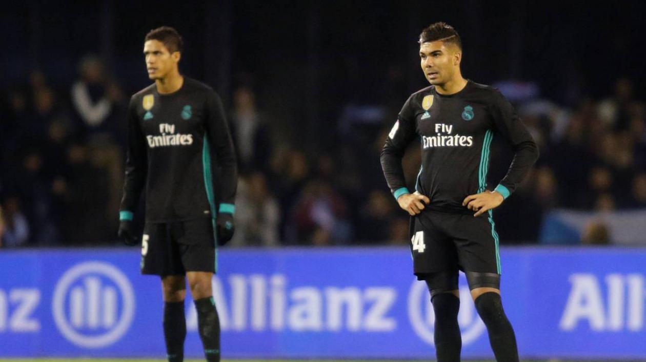 Raphael Varane y Casemiro.