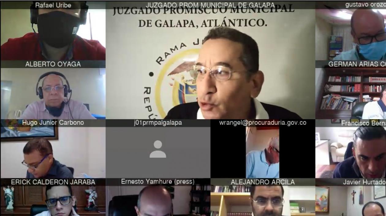 Imagen de la audiencia de hoy.