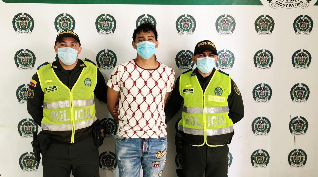 Alfonso Andrés Dajil de Oro, capturado.