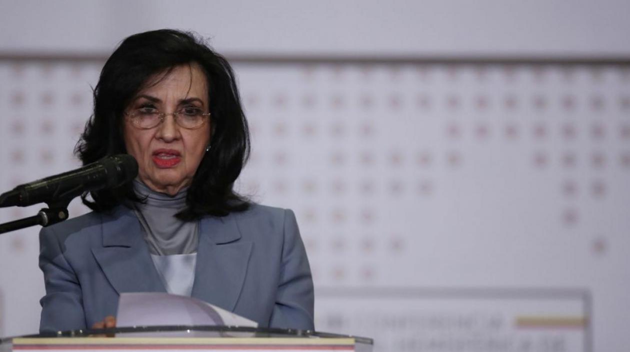 La Canciller Claudia Blum.