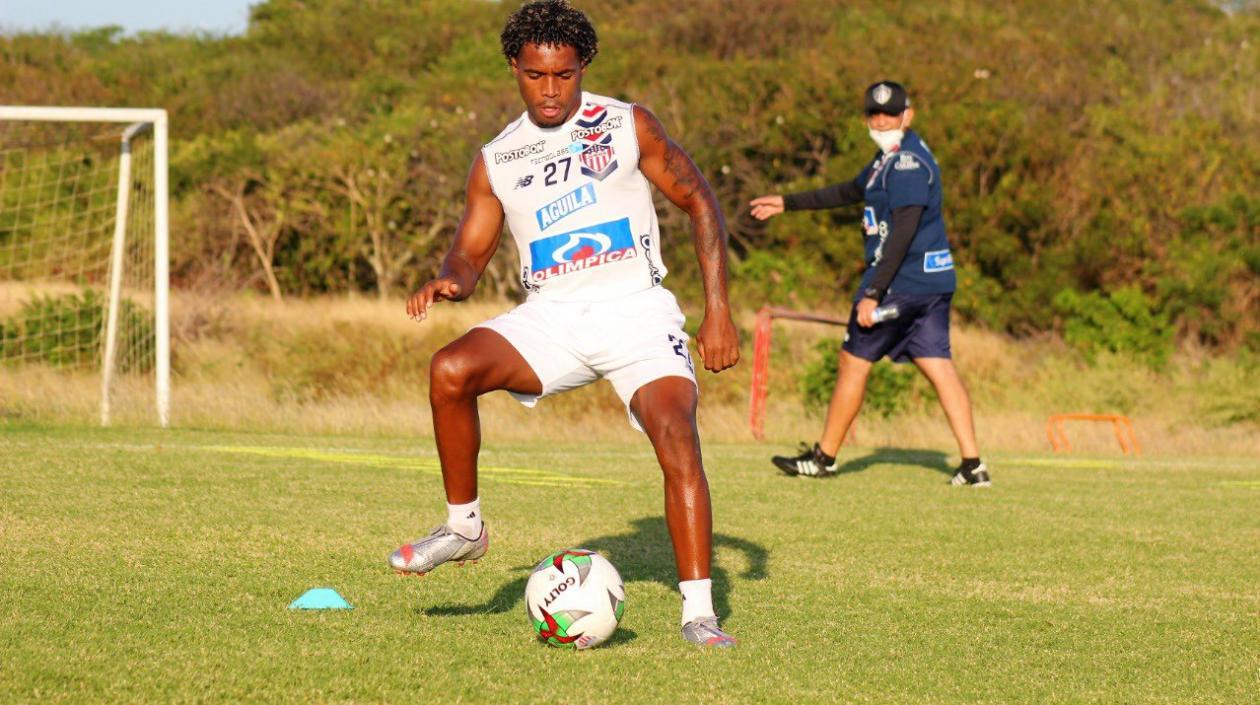 Fabián Viáfara, jugador de Junior. 
