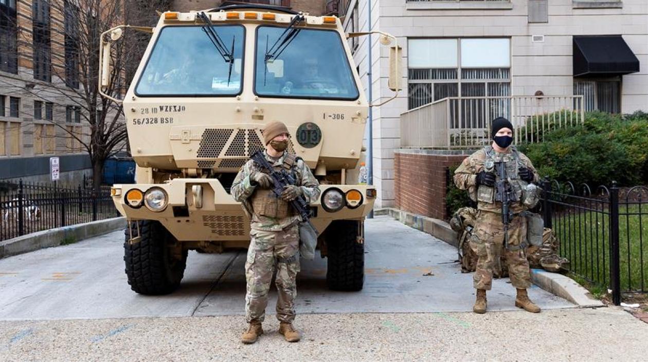 Seguridad en Washington para la posesión de Biden.