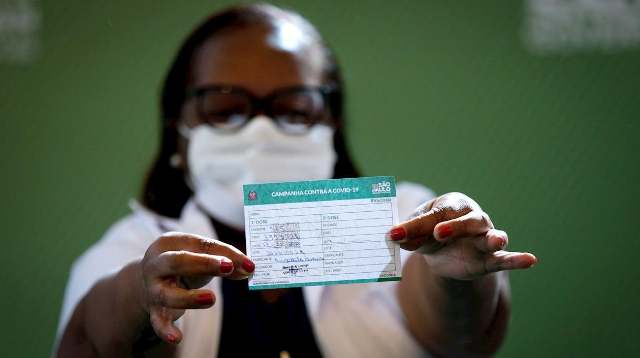 La enfermera Mônica Calazans.