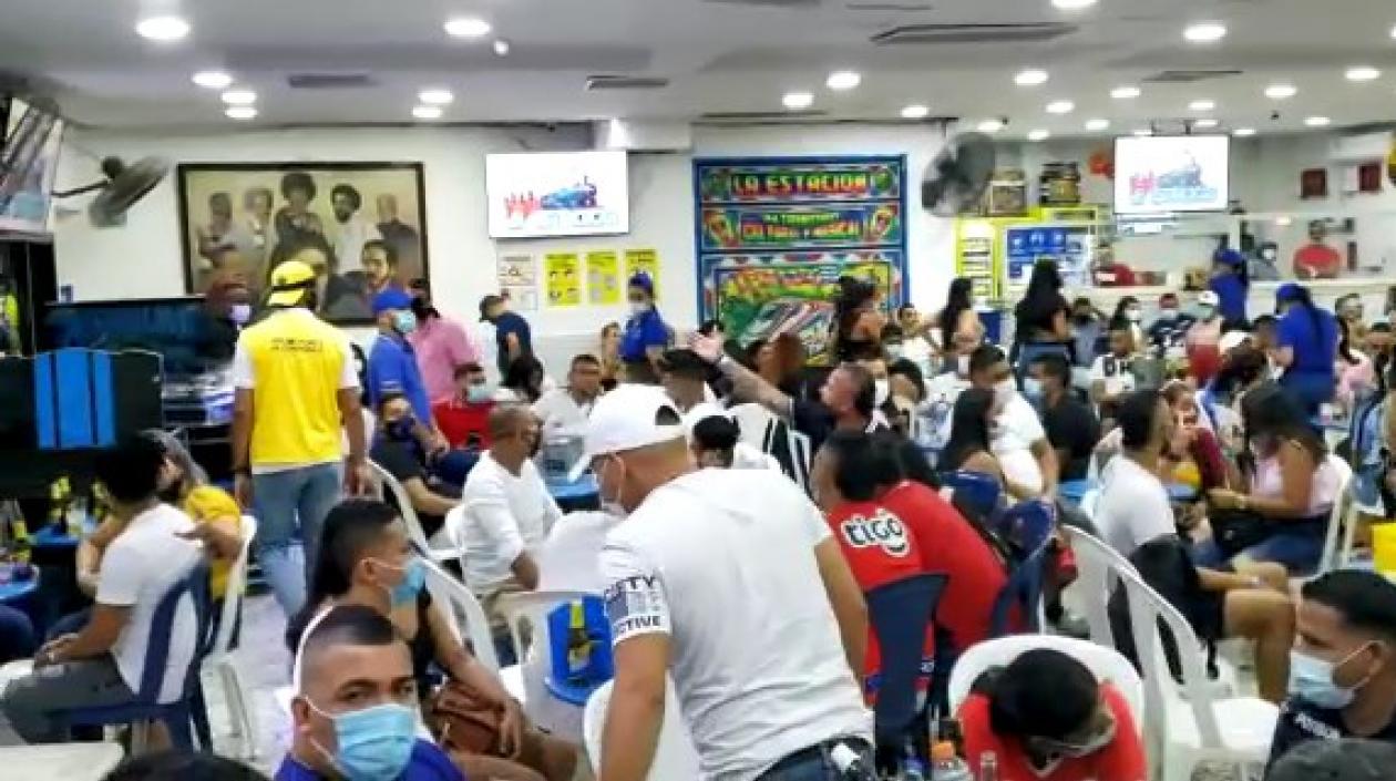 La Estación en la noche del 16 de enero de 2021.