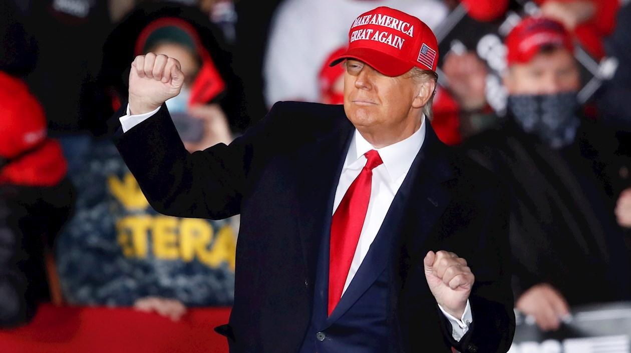 El presidente estadounidense saliente, Donald Trump.