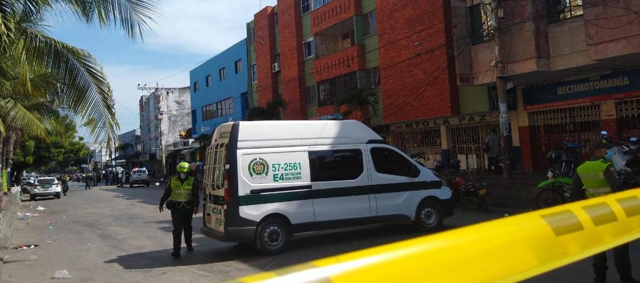 Lugar donde se perpetró el atentado.