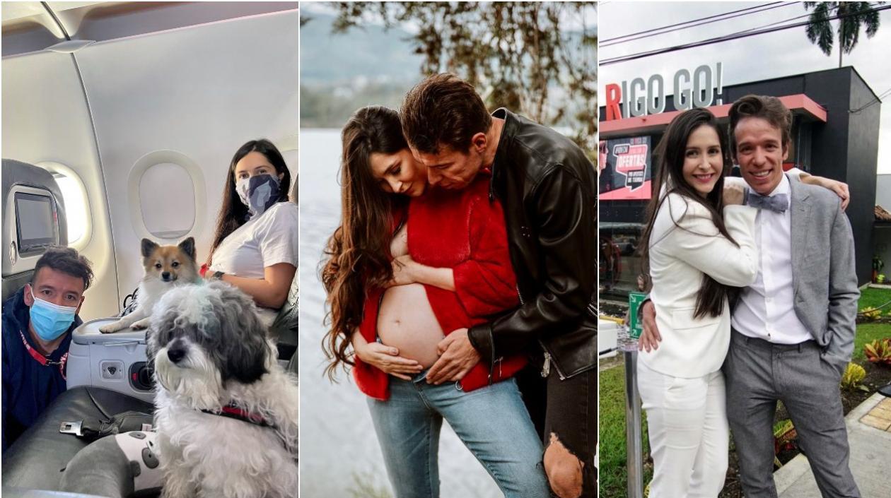 Rigoberto Urán y su esposa Michelle Durango. 