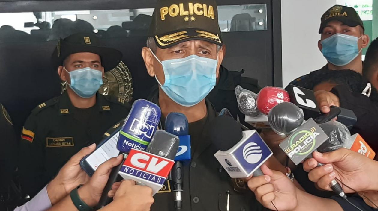 Brigadier general Diego Rosero, comandante de la Policía Metropolitana de Barranquilla.