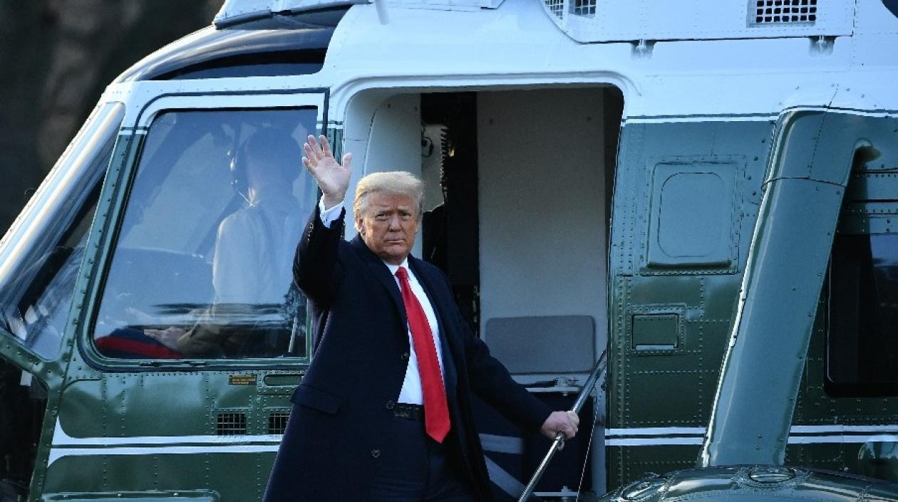 El presidente saliente de Estados Unidos, Donald Trump.