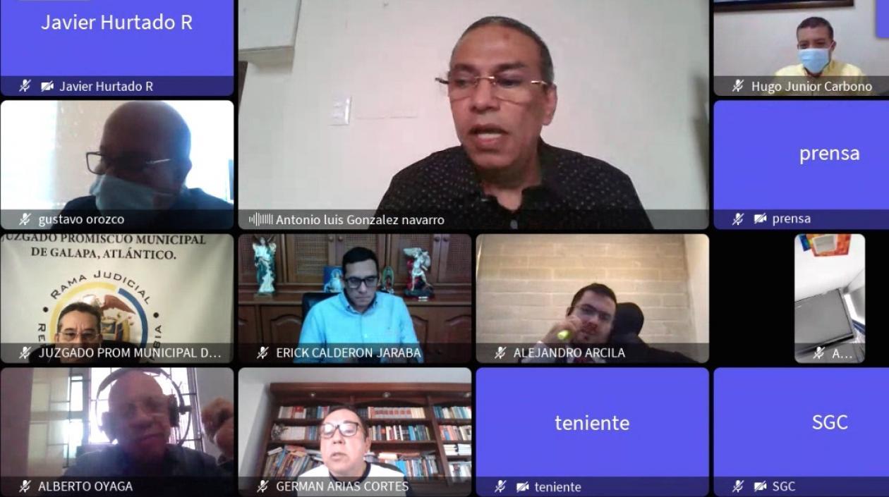 Aspecto de la audiencia de hoy.