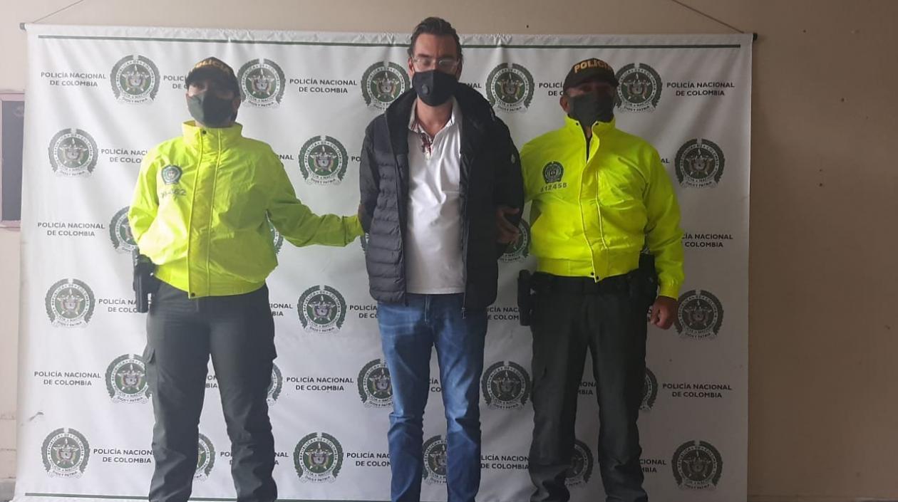 Alex Fernando Izquierdo, ecuatoriano capturado en Colombia.