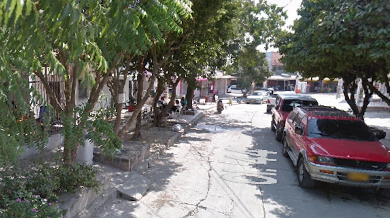 Sector por donde ocurrieron los hechos en el barrio Las Nubes de Soledad.