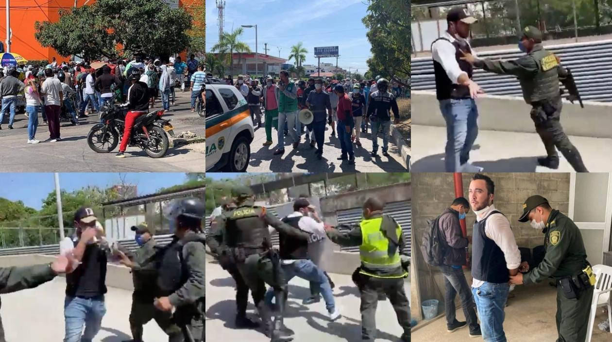 Imágenes del suceso.