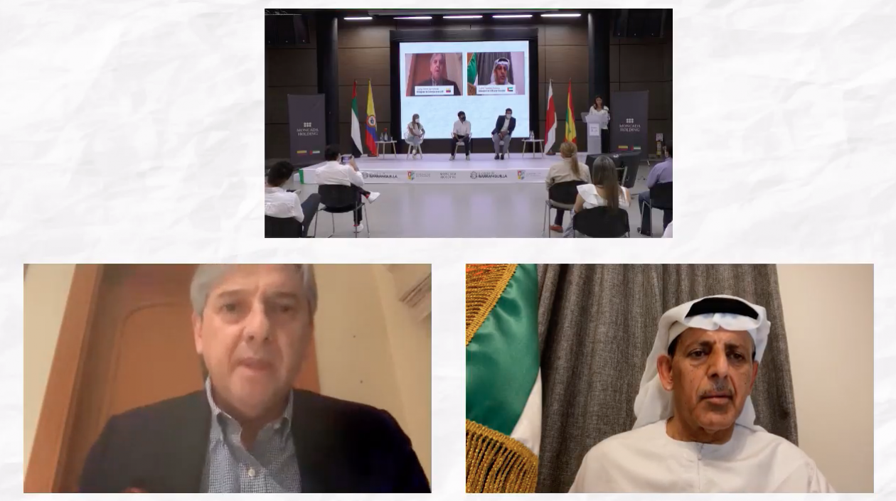 El embajador Jaime Amín durante su intervención.